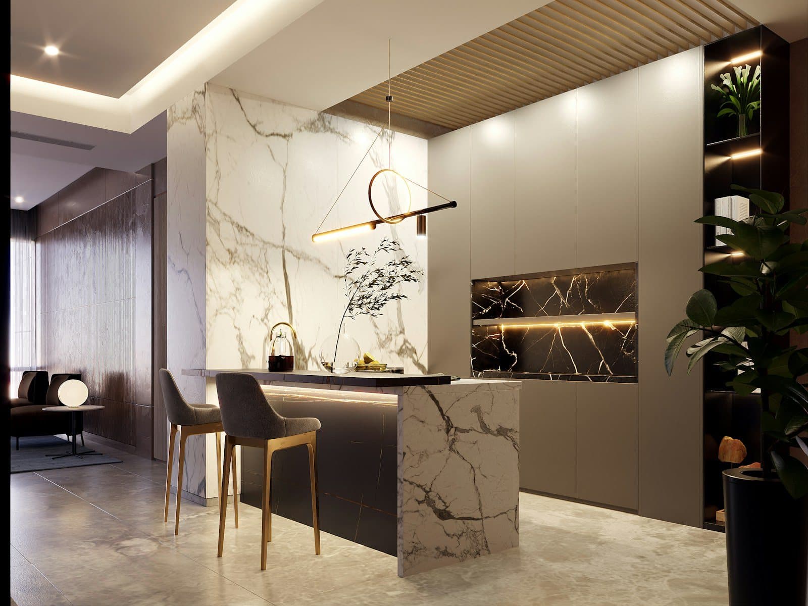 Cocina reformada en villa de Benahavís